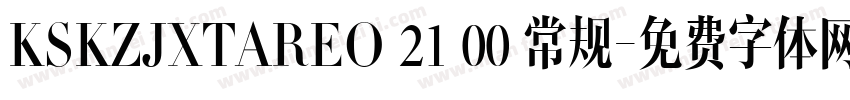 KSKZJXTAREO 21 00 常规字体转换